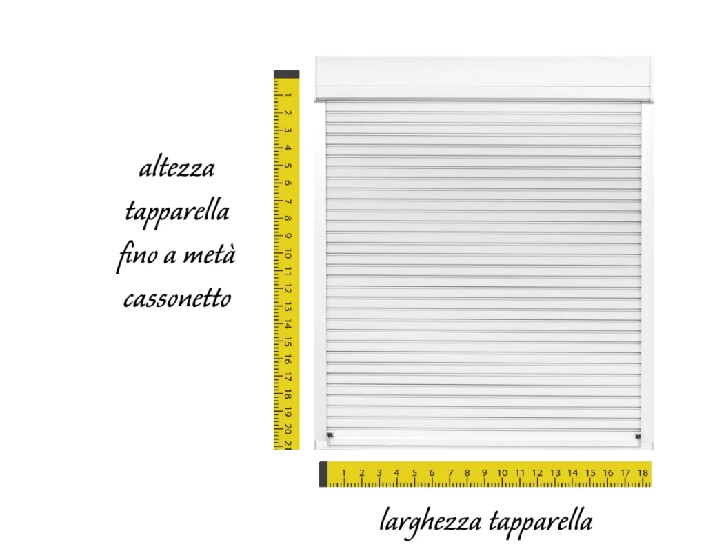 schema misure tapparella e1721928088595 Riparazione tapparelle Torino - Tapparellista Torino